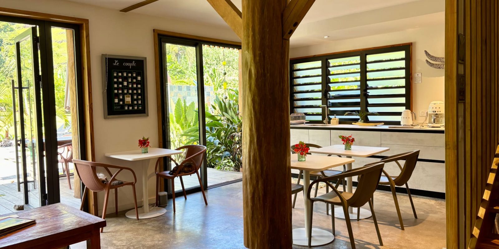 coin repas maison d'hôtes moorea