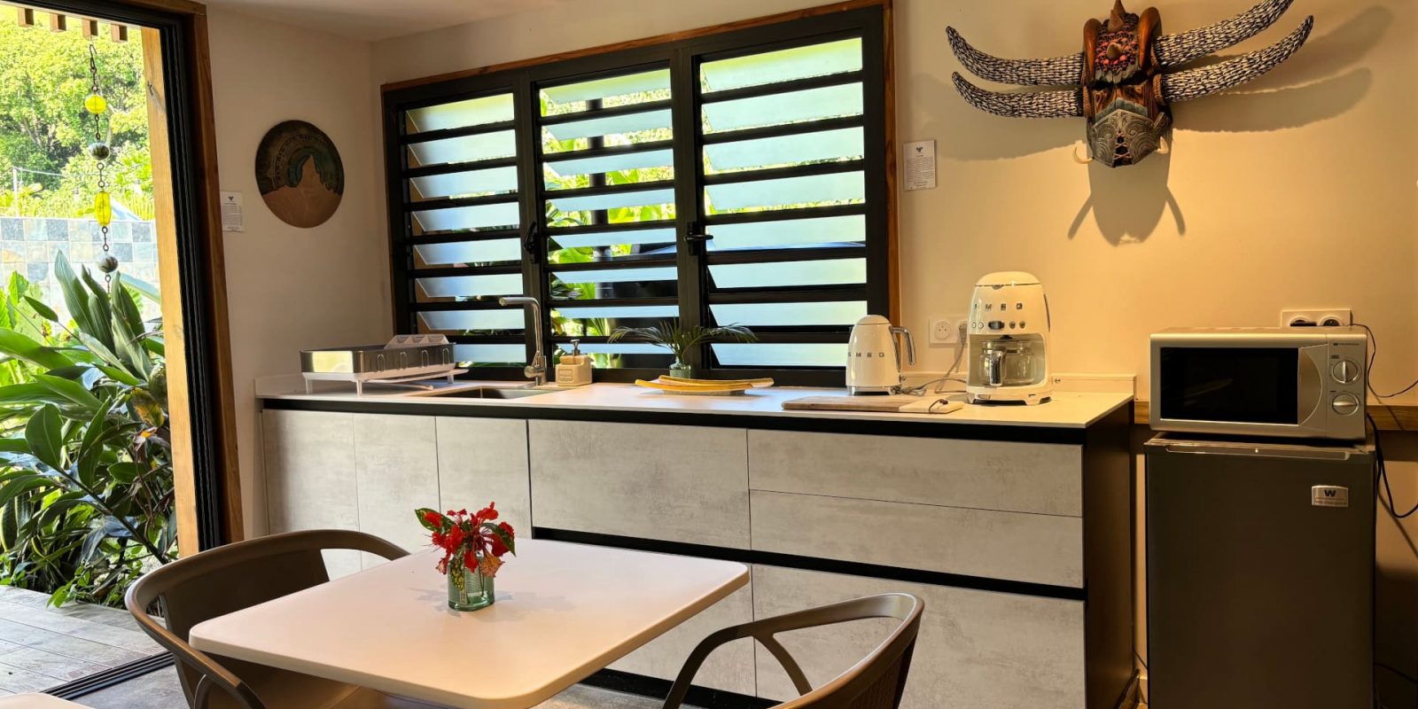 kitchenette maison d'hôtes moorea